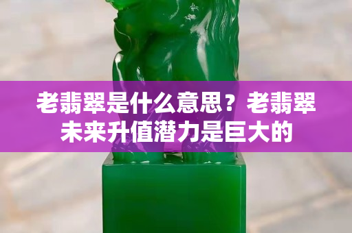 老翡翠是什么意思？老翡翠未来升值潜力是巨大的