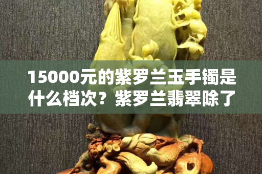 15000元的紫罗兰玉手镯是什么档次？紫罗兰翡翠除了颜色之外种水也很重要