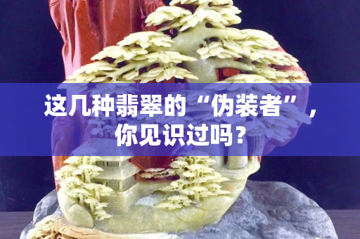 这几种翡翠的“伪装者”，你见识过吗？