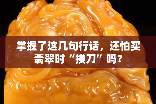 掌握了这几句行话，还怕买翡翠时“挨刀”吗？