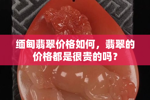 缅甸翡翠价格如何，翡翠的价格都是很贵的吗？