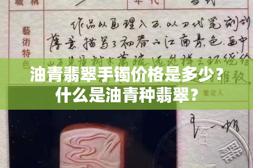 油青翡翠手镯价格是多少？什么是油青种翡翠？