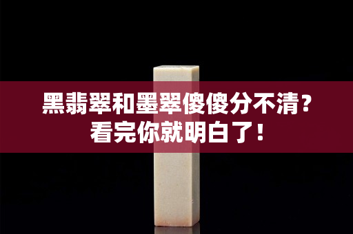 黑翡翠和墨翠傻傻分不清？看完你就明白了！