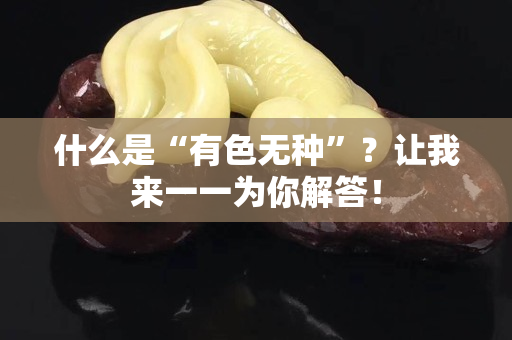 什么是“有色无种”？让我来一一为你解答！