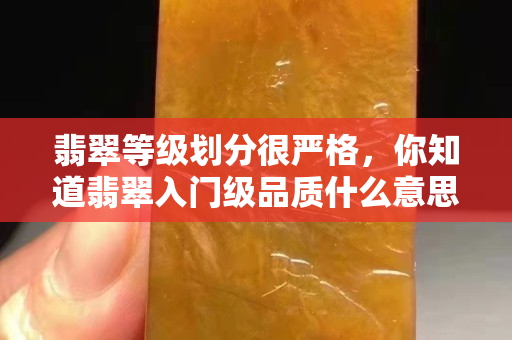 翡翠等级划分很严格，你知道翡翠入门级品质什么意思吗？