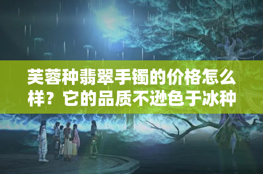 芙蓉种翡翠手镯的价格怎么样？它的品质不逊色于冰种翡翠！