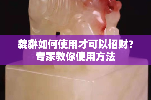 貔貅如何使用才可以招财？专家教你使用方法