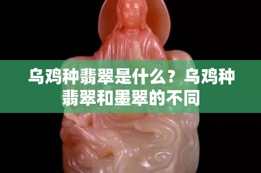 乌鸡种翡翠是什么？乌鸡种翡翠和墨翠的不同