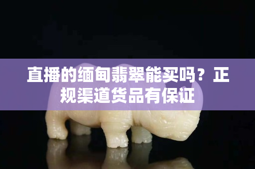 直播的缅甸翡翠能买吗？正规渠道货品有保证