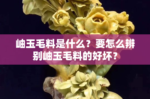 岫玉毛料是什么？要怎么辨别岫玉毛料的好坏？