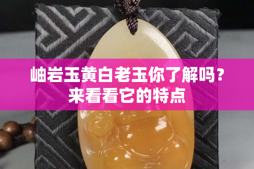 岫岩玉黄白老玉你了解吗？来看看它的特点