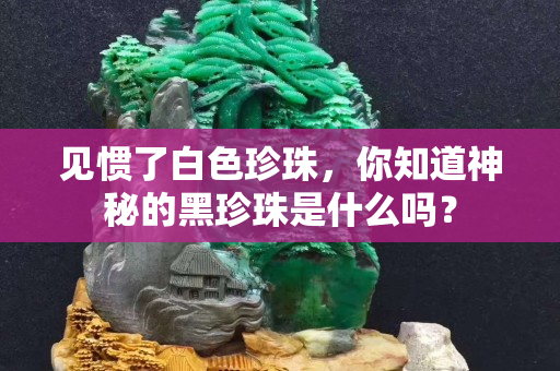 见惯了白色珍珠，你知道神秘的黑珍珠是什么吗？