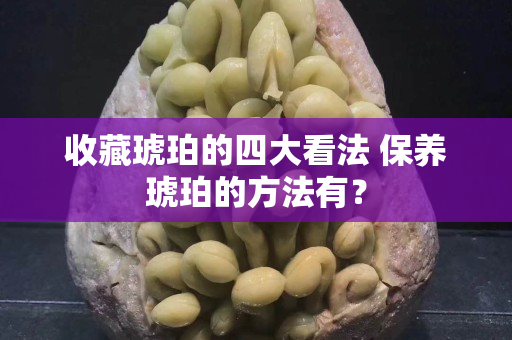 收藏琥珀的四大看法 保养琥珀的方法有？