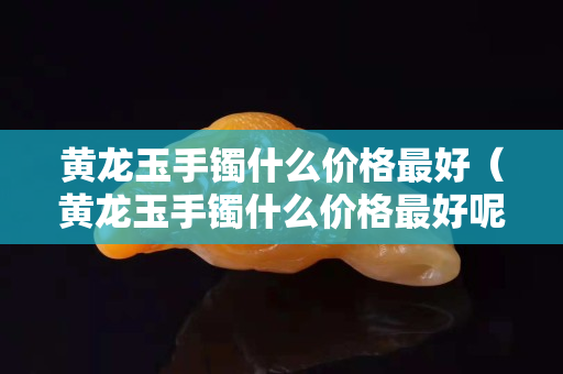 黄龙玉手镯什么价格最好（黄龙玉手镯什么价格最好呢）