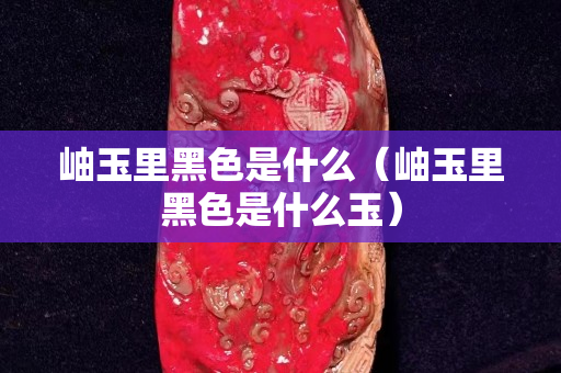 岫玉里黑色是什么（岫玉里黑色是什么玉）