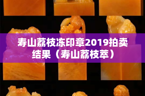 寿山荔枝冻印章2019拍卖结果（寿山荔枝萃）