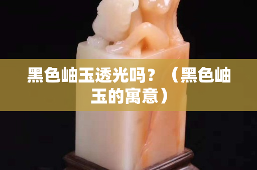 黑色岫玉透光吗？（黑色岫玉的寓意）