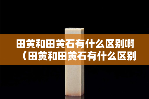 田黄和田黄石有什么区别啊（田黄和田黄石有什么区别啊）