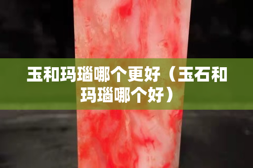 玉和玛瑙哪个更好（玉石和玛瑙哪个好）