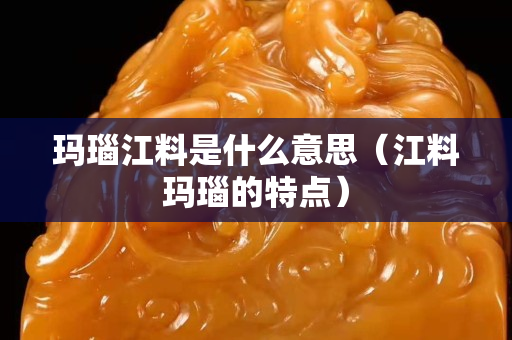 玛瑙江料是什么意思（江料玛瑙的特点）