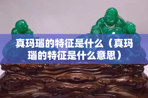 真玛瑙的特征是什么（真玛瑙的特征是什么意思）