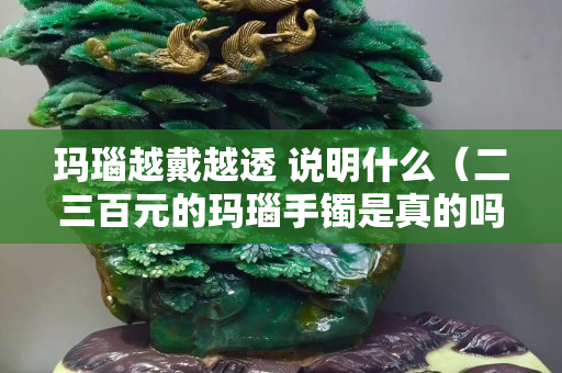 玛瑙越戴越透 说明什么（二三百元的玛瑙手镯是真的吗）