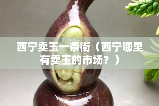 西宁卖玉一条街（西宁哪里有卖玉的市场？）