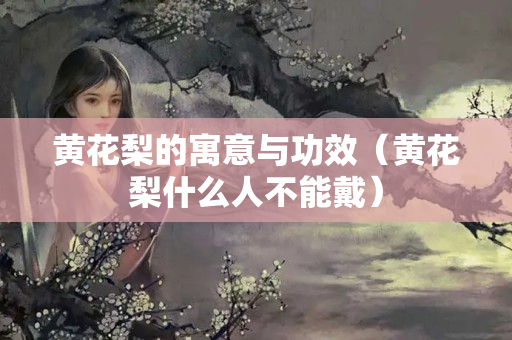 黄花梨的寓意与功效（黄花梨什么人不能戴）