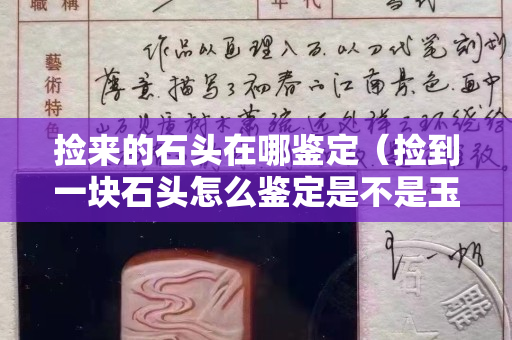 捡来的石头在哪鉴定（捡到一块石头怎么鉴定是不是玉石）