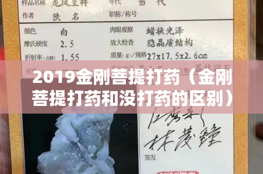 2019金刚菩提打药（金刚菩提打药和没打药的区别）