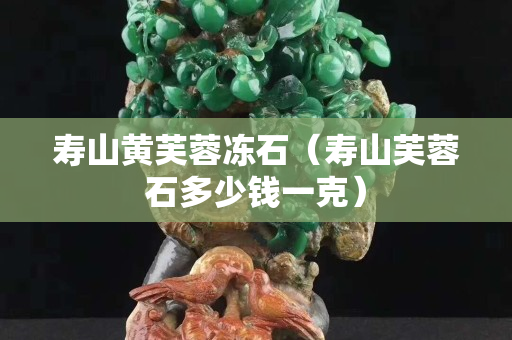 寿山黄芙蓉冻石（寿山芙蓉石多少钱一克）