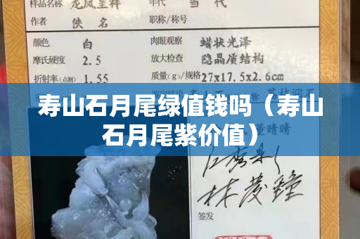 寿山石月尾绿值钱吗（寿山石月尾紫价值）