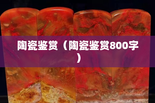 陶瓷鉴赏（陶瓷鉴赏800字）