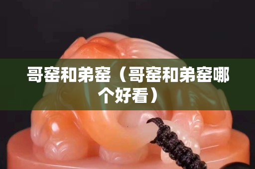 哥窑和弟窑（哥窑和弟窑哪个好看）