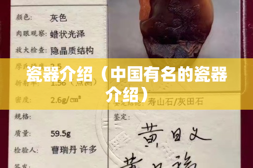 瓷器介绍（中国有名的瓷器介绍）