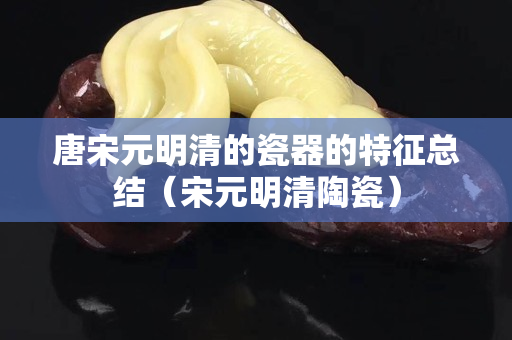 唐宋元明清的瓷器的特征总结（宋元明清陶瓷）