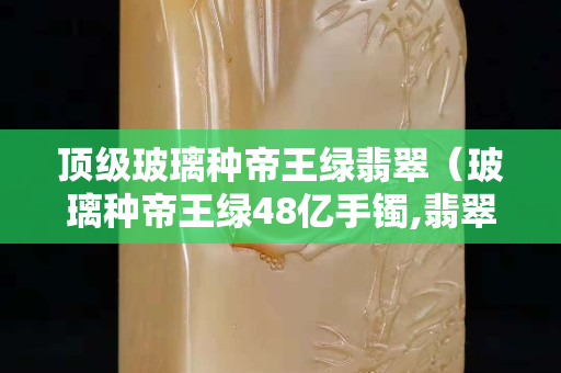 顶级玻璃种帝王绿翡翠（玻璃种帝王绿48亿手镯,翡翠标王）