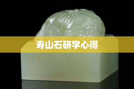 寿山石研学心得