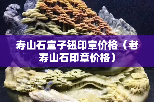 寿山石童子钮印章价格（老寿山石印章价格）