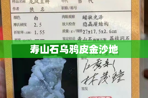 寿山石乌鸦皮金沙地