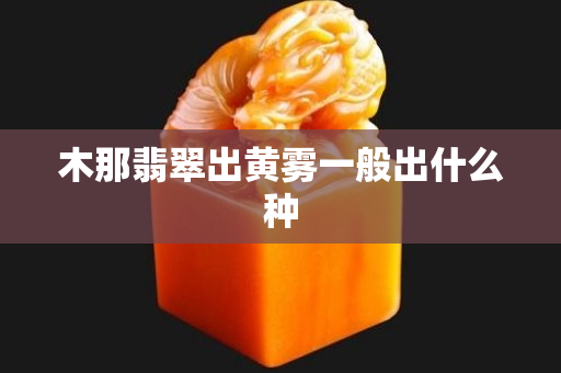 木那翡翠出黄雾一般出什么种