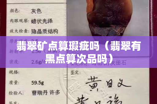 翡翠矿点算瑕疵吗（翡翠有黑点算次品吗）